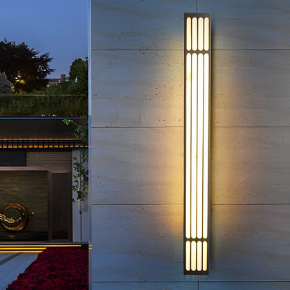 Modern Stainless Steel Marble Shade Outdoor Wall Sconce Black White IP65 CRI80 4 Heights 3000K Garden Villa