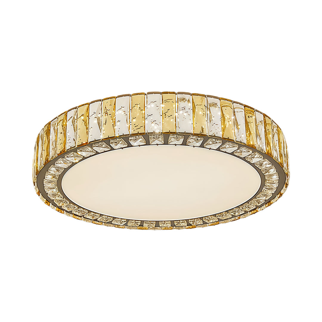 Crystal Flush Mount Round Square Rectangle Chrome Mid-Profile