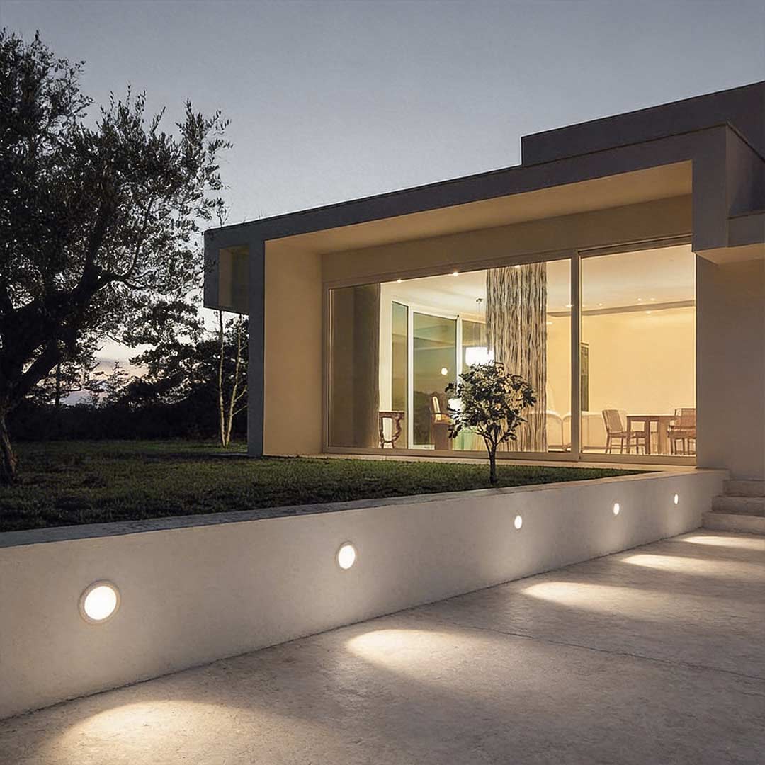 Hardwired LED Recessed In-Ground Well Light 1.5W White Stainless Steel IP67 Flush Mount Deck Step Walkway 3000K or 4500K
