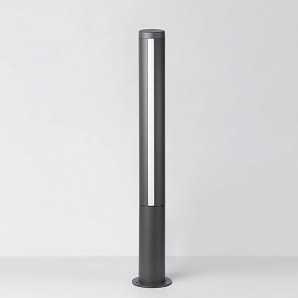 Modern Decorative LED Bollard Light Waterproof Outdoor Courtyard Pathway Lighting Black Aluminum Landscape Light IP54