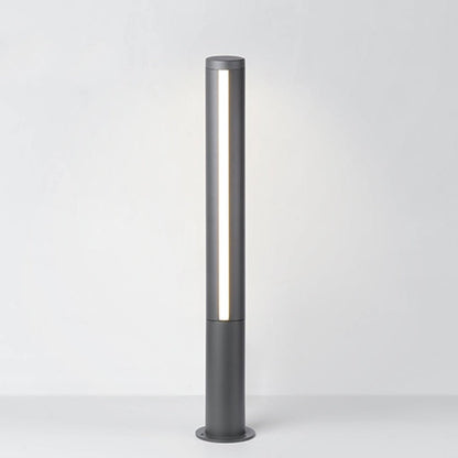 Modern Decorative LED Bollard Light Waterproof Outdoor Courtyard Pathway Lighting Black Aluminum Landscape Light IP54