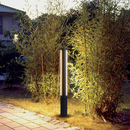 Modern Decorative LED Bollard Light Waterproof Outdoor Courtyard Pathway Lighting Black Aluminum Landscape Light IP54