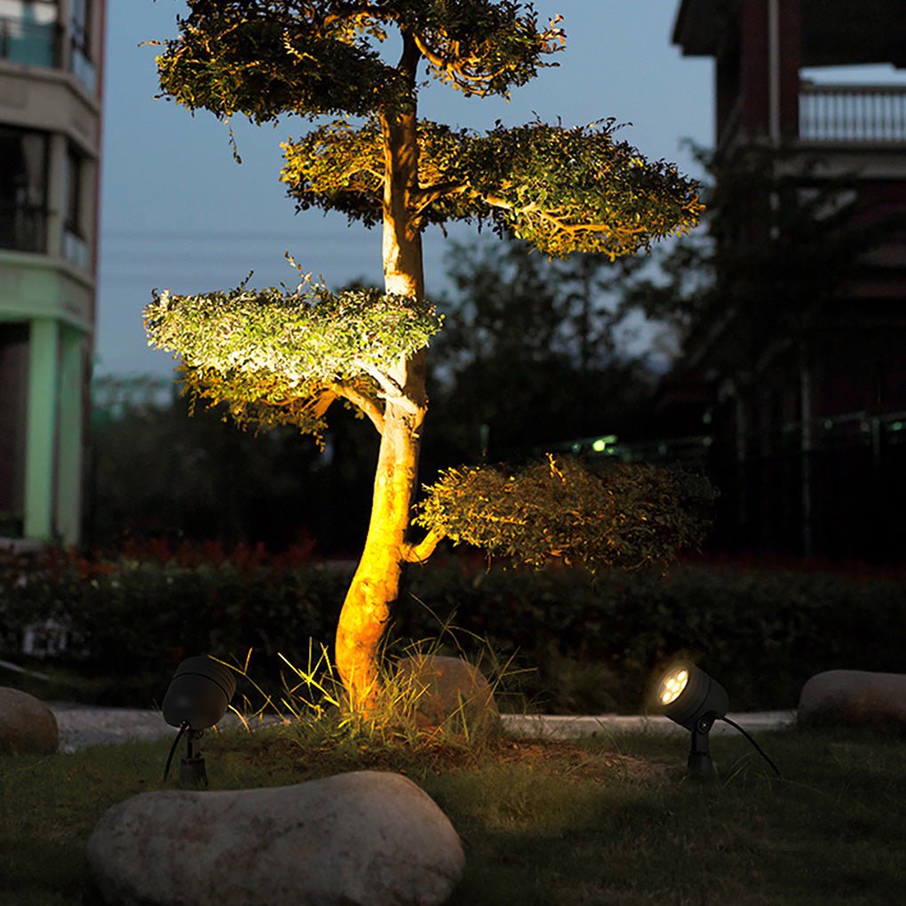Modern LED Landscape Spotlight Aluminum Waterproof IP65 6W 3000K Outdoor Garden Light