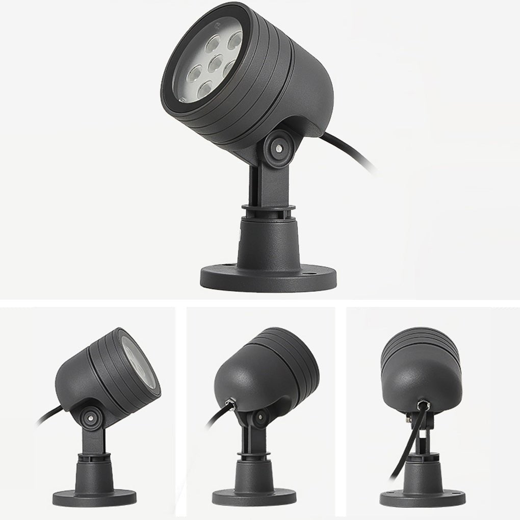 Modern LED Landscape Spotlight Aluminum Waterproof IP65 6W 3000K Outdoor Garden Light