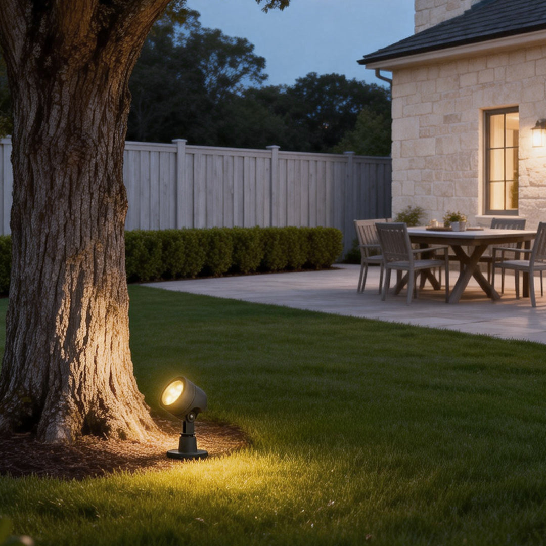 Modern LED Landscape Spotlight Aluminum Waterproof IP65 6W 3000K Outdoor Garden Light