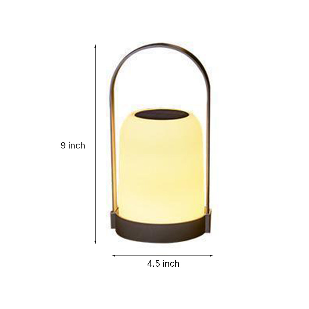 Solar USB Dual Charge Portable LED Lantern IP65 Waterproof 3000K Warm White