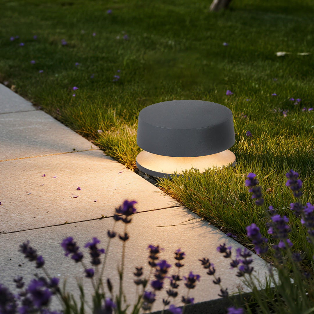 Minimalist Recessed LED Landscape Light Waterproof Outdoor Pathway Ground Lighting Aluminum Glass IP65 5W