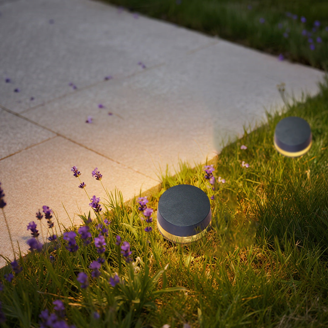 Minimalist Recessed LED Landscape Light Waterproof Outdoor Pathway Ground Lighting Aluminum Glass IP65 5W