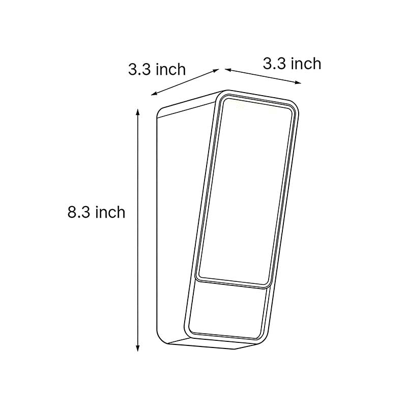 Modern LED Outdoor Wall Sconce IP65 Motion Sensing Die-Cast Aluminum Black White 12W 3000K
