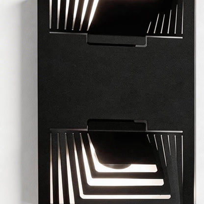 Modern Minimalist Concentric LED Outdoor Wall Sconce IP54 Stainless Steel 3 Shapes