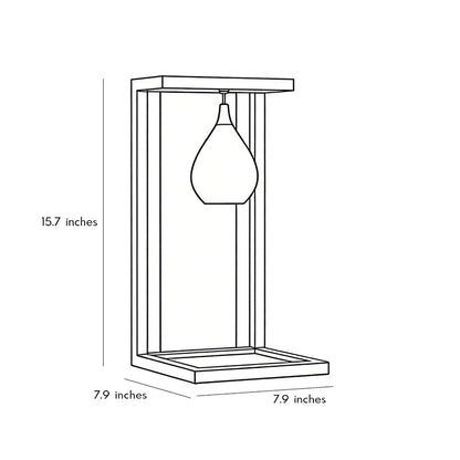 Modern Stainless Steel Acrylic Teardrop Outdoor Wall Sconce IP54 Solar/Hardwired