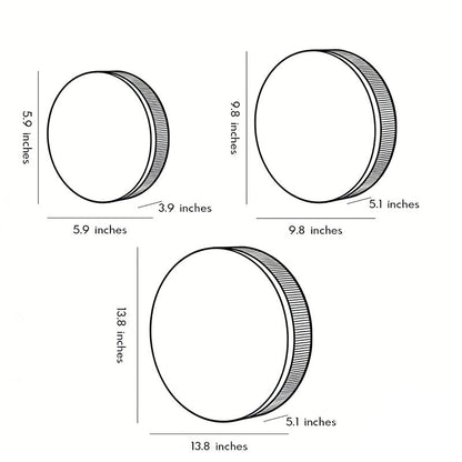 Round Disc Stainless Steel Acrylic LED Outdoor Wall Sconce IP54 Solar/Hardwired