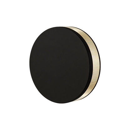 Round Disc Stainless Steel Acrylic LED Outdoor Wall Sconce IP54 Solar/Hardwired