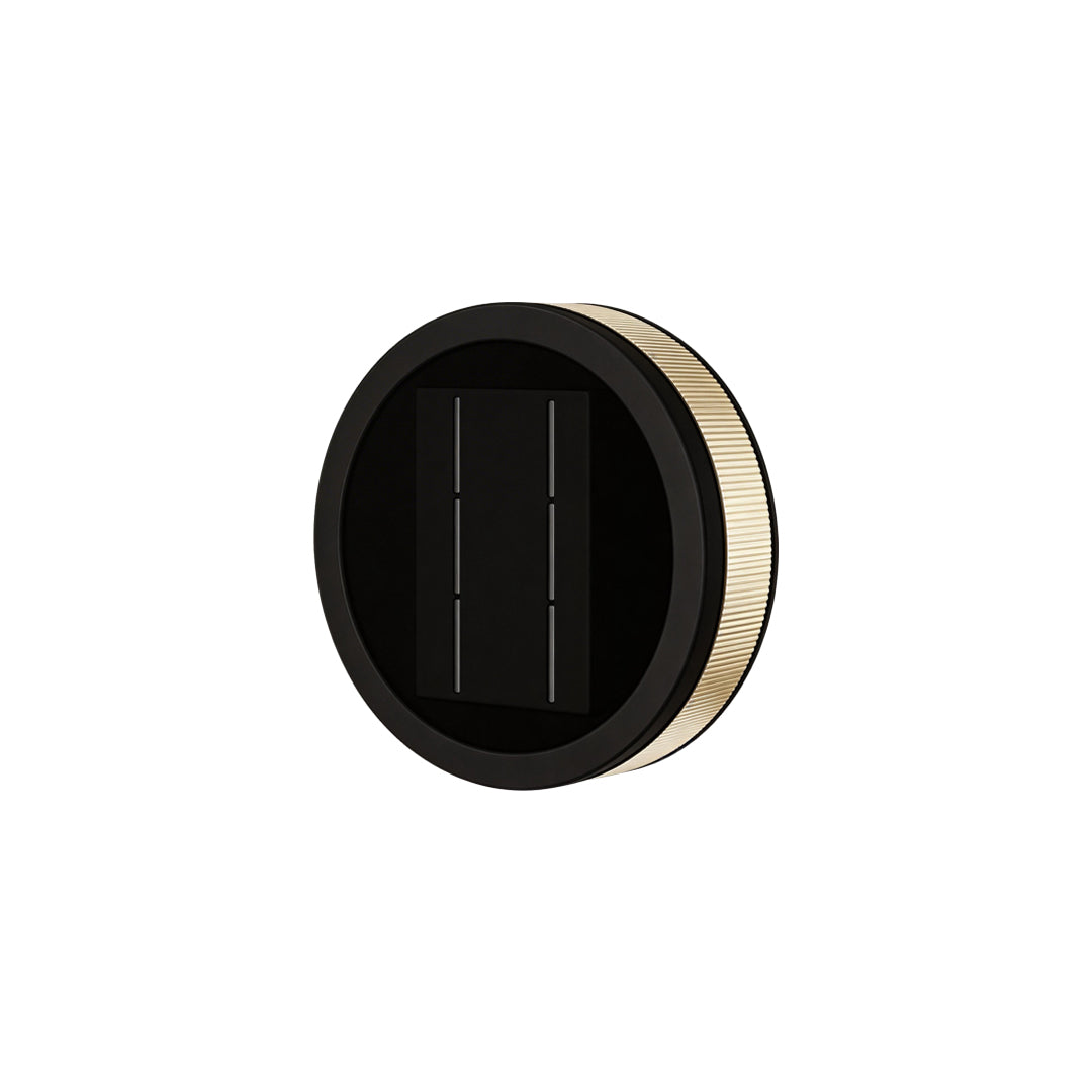 Round Disc Stainless Steel Acrylic LED Outdoor Wall Sconce IP54 Solar/Hardwired