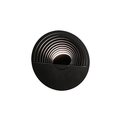 Modern Minimalist Concentric LED Outdoor Wall Sconce IP54 Stainless Steel 3 Shapes