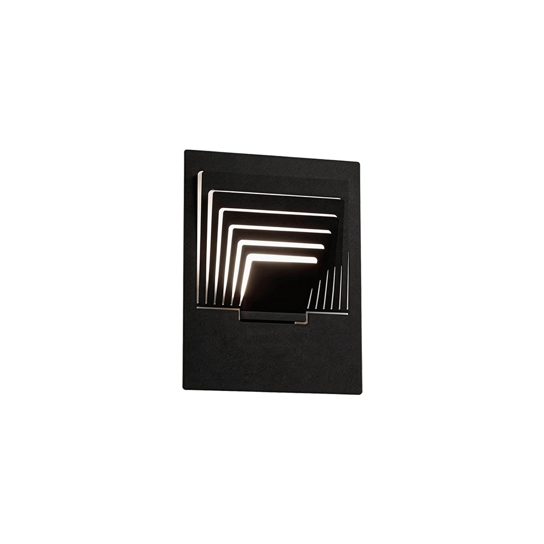 Modern Minimalist Concentric LED Outdoor Wall Sconce IP54 Stainless Steel 3 Shapes