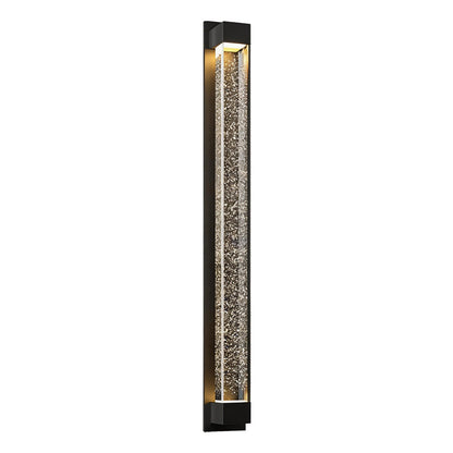 Tall Linear Bubble Acrylic LED Outdoor Wall Sconce IP54 Stainless Steel 3000K