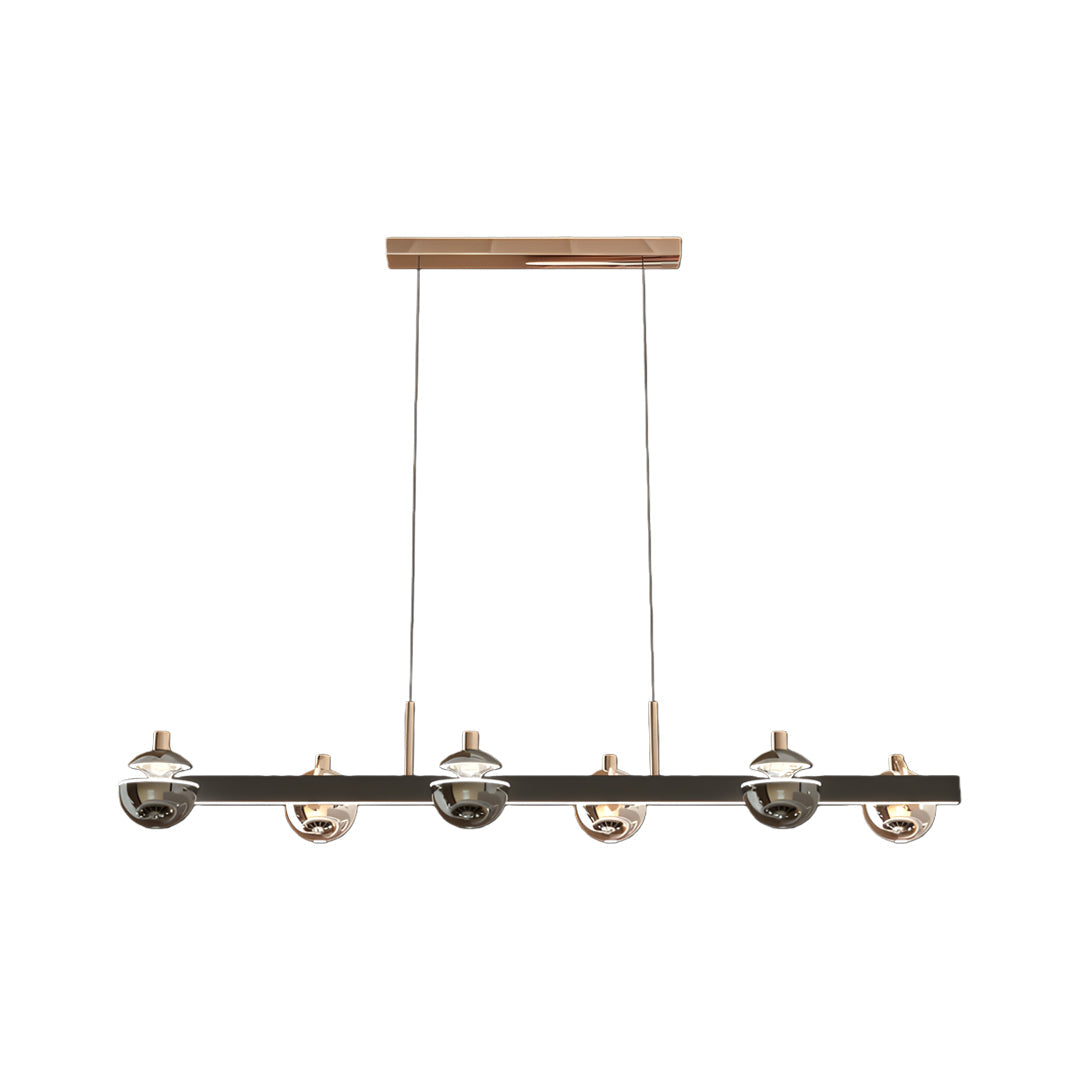 Black Gold Ring Chandelier LED Nordic 3000K 4500K 6000K 4 Configurations