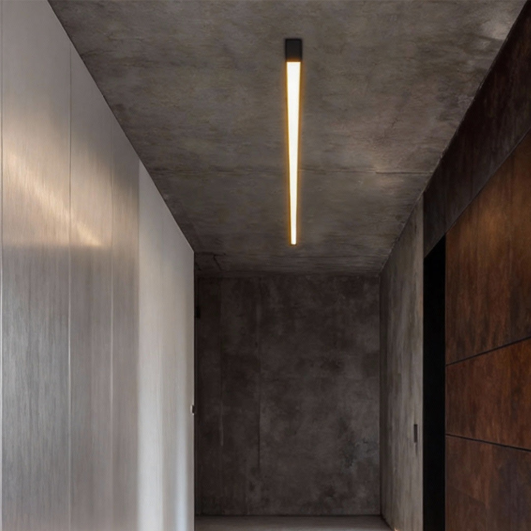 Linear LED Flush Mount Ceiling Light Aluminium Acrylic 3-Step CCT Dimmable Black White 5 Lengths