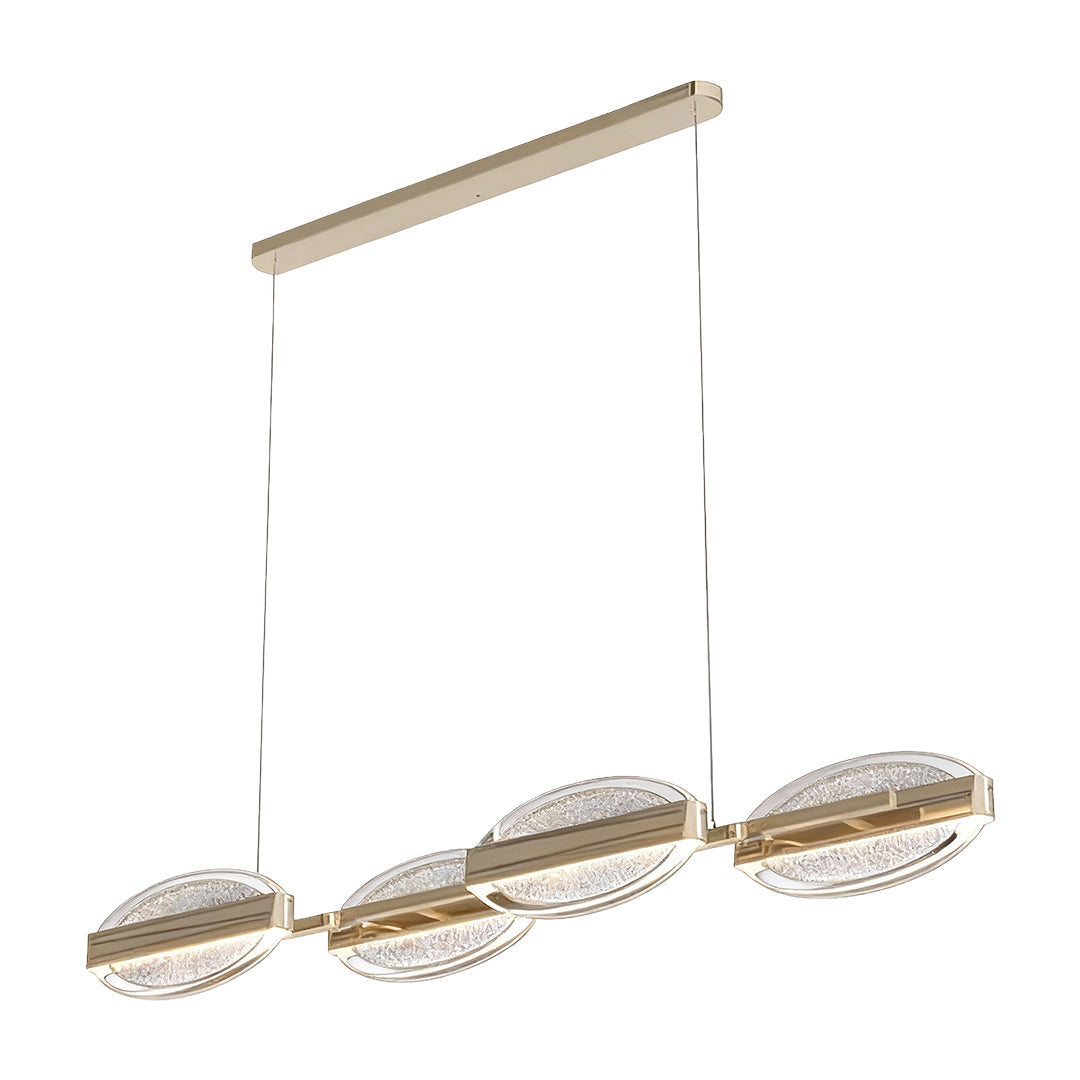French Gold Petal Chandelier