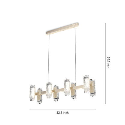 Terracotta Gold Ring Chandelier Nordic Minimalist Aluminium LED 3-Step CCT Dining Room Living Room