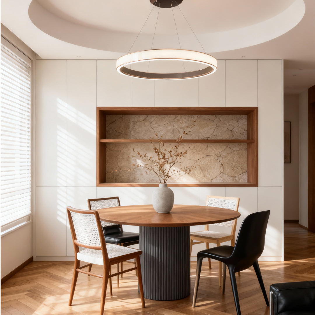 Italian Gold Ring Chandelier