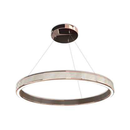 Italian Gold Ring Chandelier