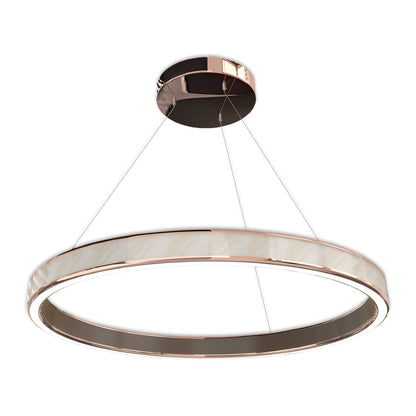 Italian Gold Ring Chandelier