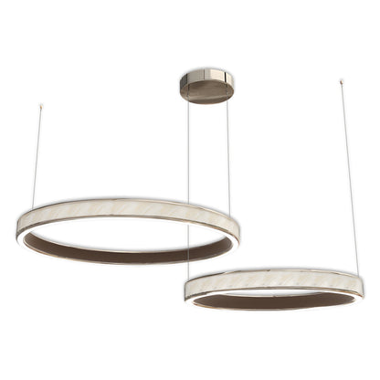 Italian Gold Ring Chandelier
