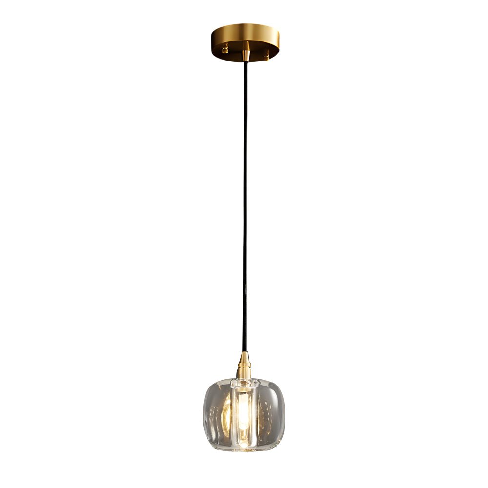 Staircase Chandelier Copper K9 Crystal Cube Spiral G4 Three Shade Colours 3-Step Colour Temperature Modern Postmodern Four Configurations 1-Light to 10-Light