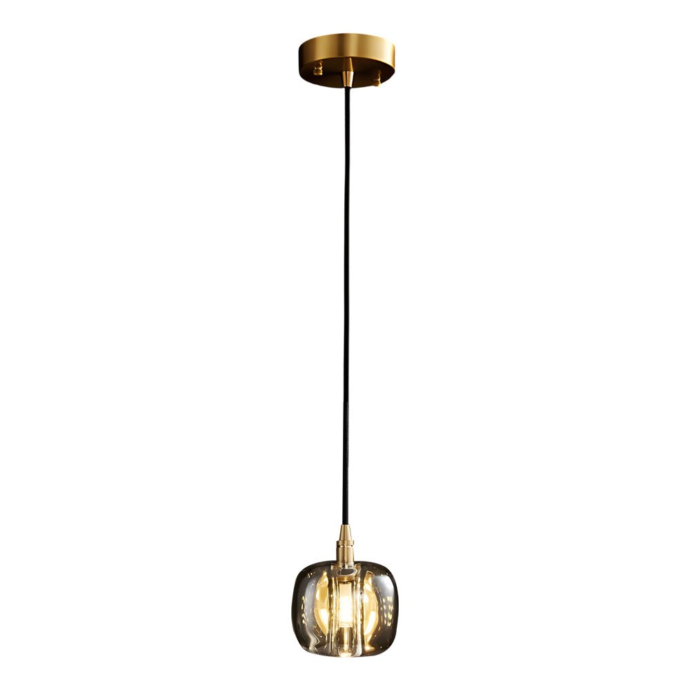 Staircase Chandelier Copper K9 Crystal Cube Spiral G4 Three Shade Colours 3-Step Colour Temperature Modern Postmodern Four Configurations 1-Light to 10-Light