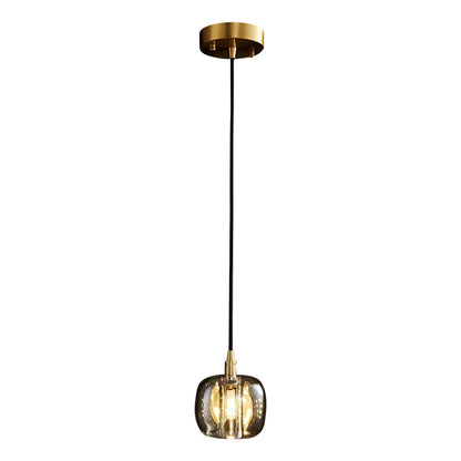 Staircase Chandelier Copper K9 Crystal Cube Spiral G4 Three Shade Colours 3-Step Colour Temperature Modern Postmodern Four Configurations 1-Light to 10-Light