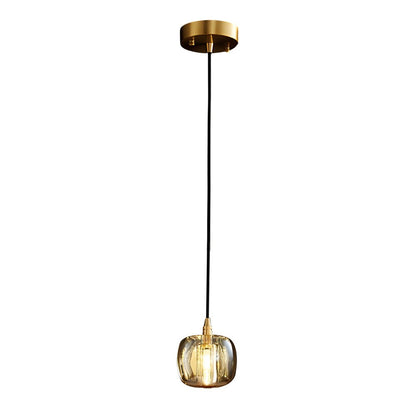 Staircase Chandelier Copper K9 Crystal Cube Spiral G4 Three Shade Colours 3-Step Colour Temperature Modern Postmodern Four Configurations 1-Light to 10-Light