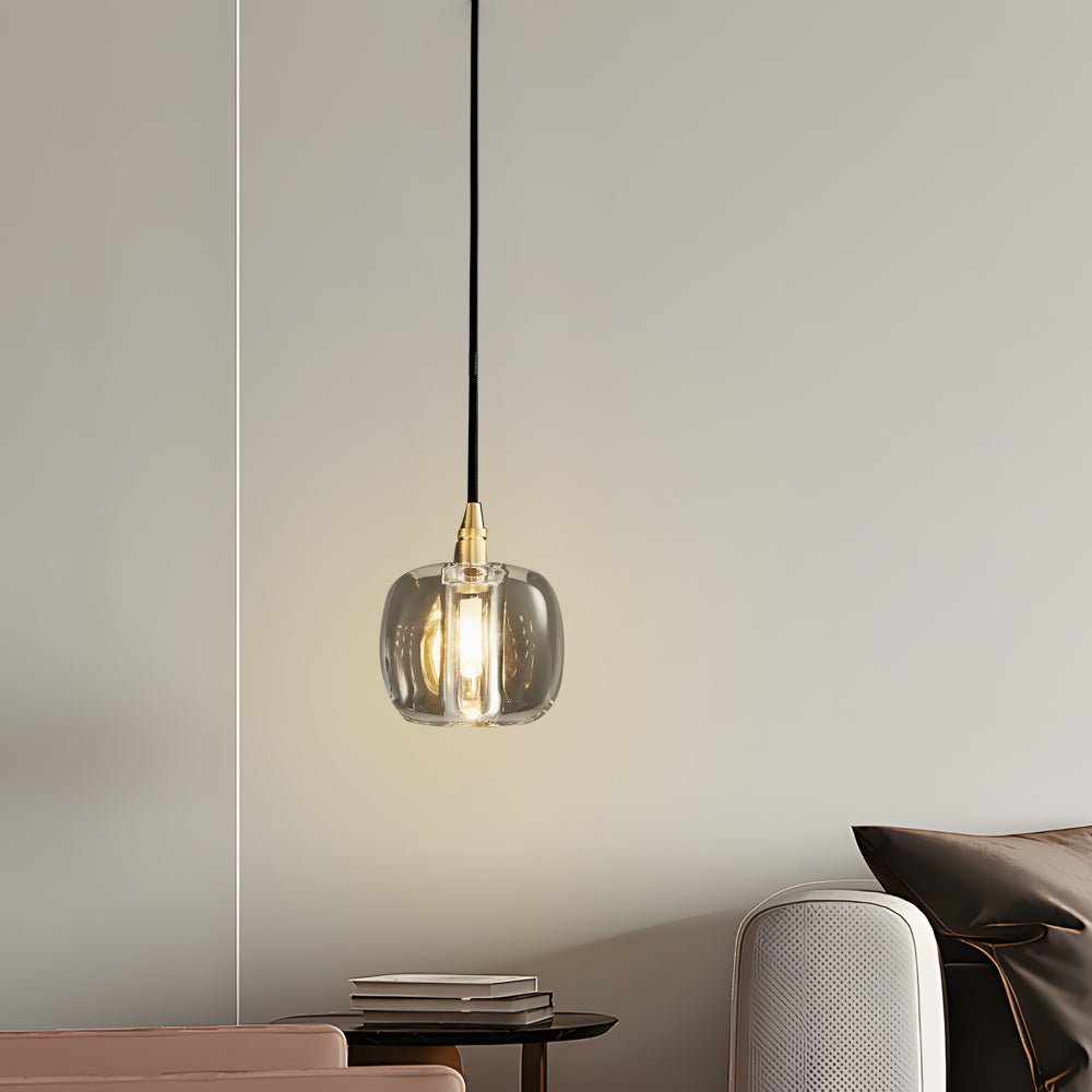 Staircase Chandelier Copper K9 Crystal Cube Spiral G4 Three Shade Colours 3-Step Colour Temperature Modern Postmodern Four Configurations 1-Light to 10-Light