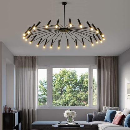 Black Sputnik Round Chandelier