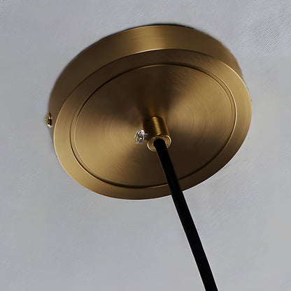 Diamond Glass Jar Pendant Light with Cork Top and Copper Hardware