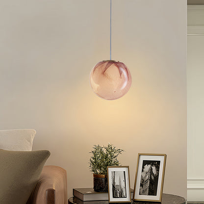 Glass Globe Mini Pendant Warm Tinted G9 Modern Minimalist 4.5 Inch