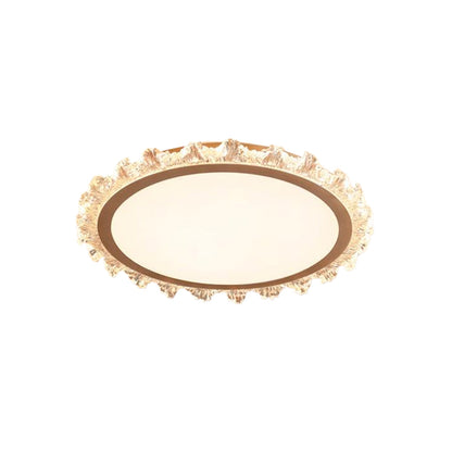 French Full Spectrum Ultra-Thin Flush Mount CRI 97 White Black Gold