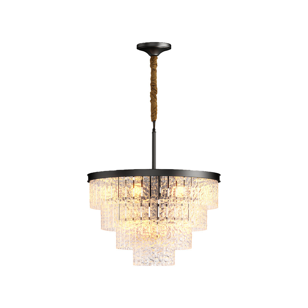 Modern Forms Full-Copper Luxury Glass Chandelier