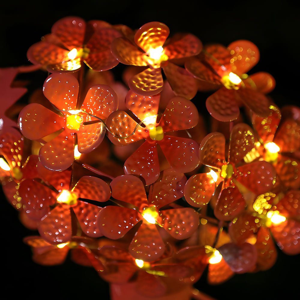 Metal Flamingo Solar Stake LED Lights Pink 30-LED Warm White Dusk-to-Dawn Outdoor Garden Lawn Path 2-Pack