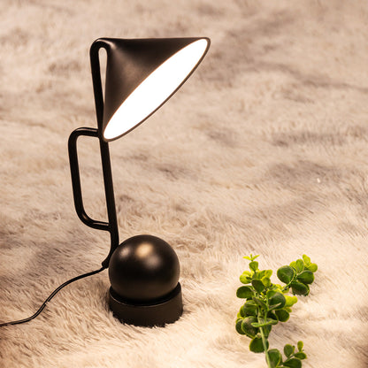 Modern Rechargeable LED Table Lamp Touch Dimmable Black Metal Industrial 180° Magnetic Desk Bedside Small Large
