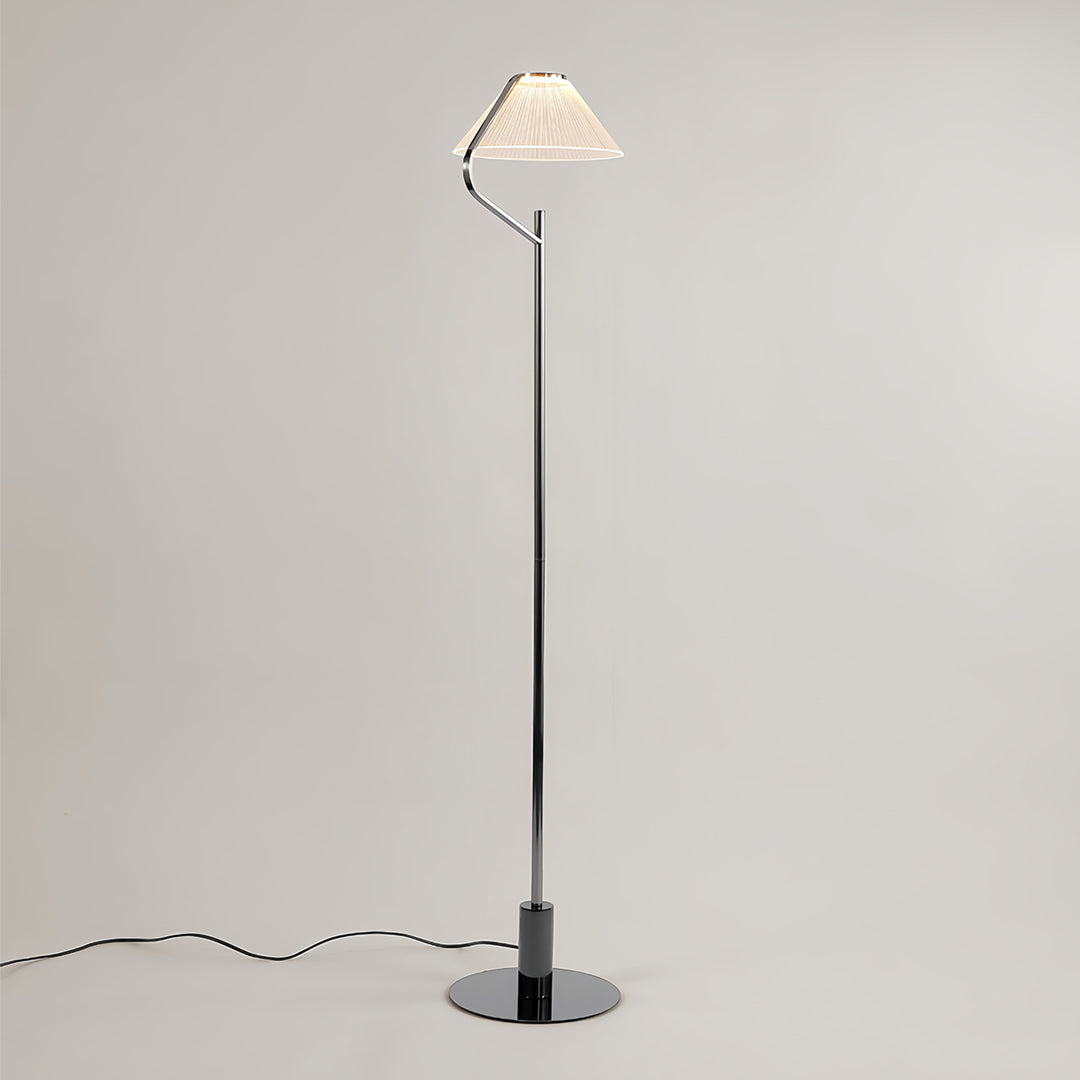 Decorative Floor Lamp LED Italian Minimalist Iron Acrylic Warm White 3000K Black 65 Inch