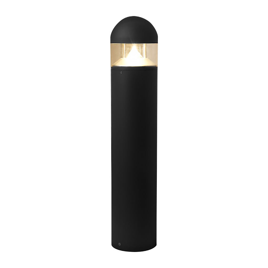 Minimalist COB LED Bollard Light Round Square Aluminum Glass Outdoor Landscape IP54