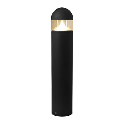 Minimalist COB LED Bollard Light Round Square Aluminum Glass Outdoor Landscape IP54