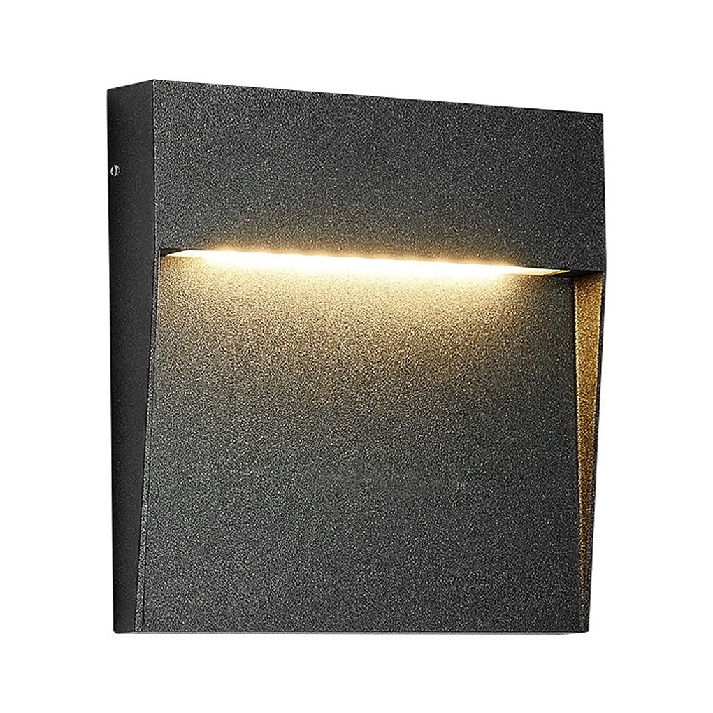 Square Stair Lights Minimalist Aluminum Glass LED Outdoor Step Wall Mount 3W IP65