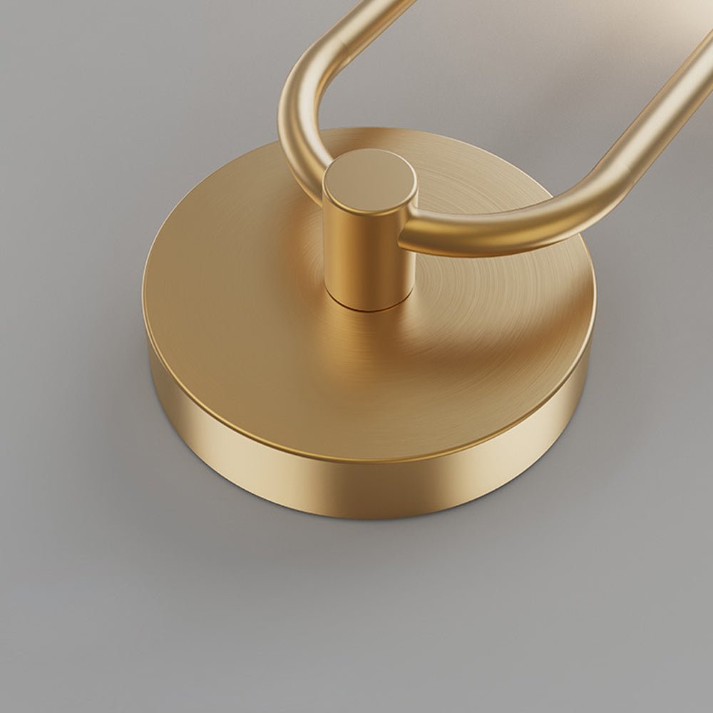Modern 2-Light LED Wall Sconce with Acrylic Ring and Frosted Globe