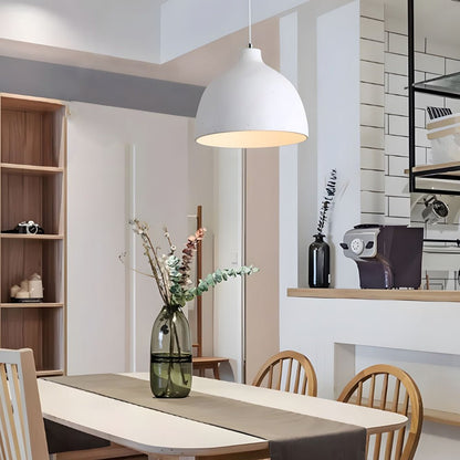 Modern Resin Dome Bowl Pendant Light