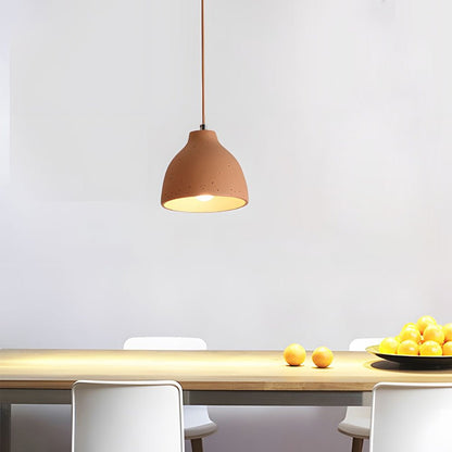 Modern Resin Dome Bowl Pendant Light
