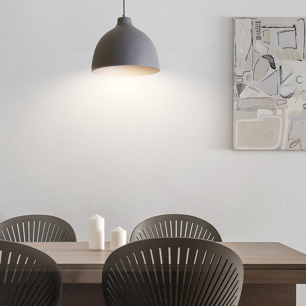 Modern Resin Dome Bowl Pendant Light