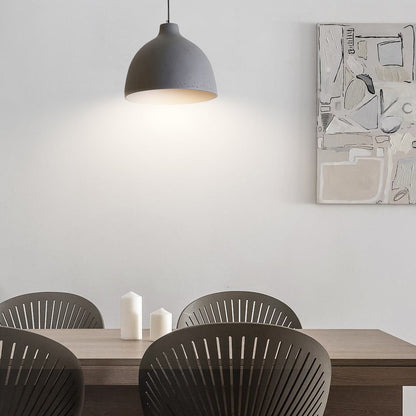 Modern Resin Dome Bowl Pendant Light